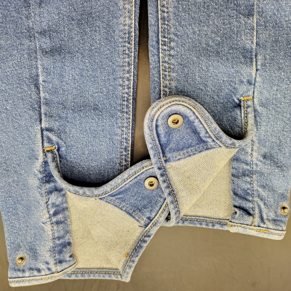 Ralph Lauren Light Blue Skinny Jeans with Tan Knee Patches - Picture 8 of 15